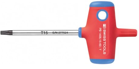 PB SWISS TOOLS Schraubendreher für Torx, mit Quergriff, Torx-Profil: TX15