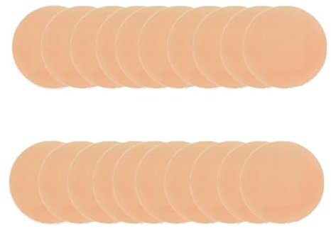 Lot de 100 pansements ronds lavables pour premiers secours, hémostase, pansement auto-adhésif pour plaies, coupures et ecchymoses (22 x 22 mm)