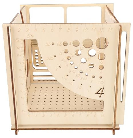 Cuenco de Hilo de Madera Todo en, Caja de Almacenamiento de Lana Duradera para Tejer Herramientas de Manualidades DIY de Ganchillo