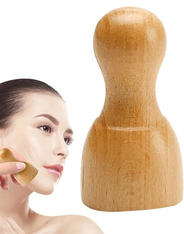 Herramienta de masaje facial, herramienta para esculpir el rostro, Ventosas masajeadoras, Taza de masaje de madera, herramienta Guasha masajeador facial, herramienta de masaje facial, alivia las moles