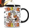 Taza de café de Halloween, taza fantasma de cerámica, taza de miedo, tazas de café de Halloween con tapa, tazas de té de cerámica de diseño fantasma, taza de espresso fantasma de Halloween perfecta