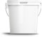 Ultimo Designs 20 Litre White Bucket With Airtight, Leak-Proof, Tamper Evident Lid & Metal Handle