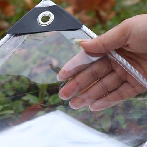 Bâche en plastique polyéthylène extra épaisse pour meubles de jardin, serre, agriculture, peinture, travaux de 1,1 m x 3,9 m