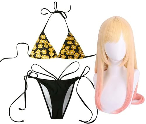 Tongyundacheng My Dress-Up Darling Anime Cosplay Kostüm Kitagawa Marin Cospaly Swimsuit für Damen Halloween Karneval Anime Party Outfit