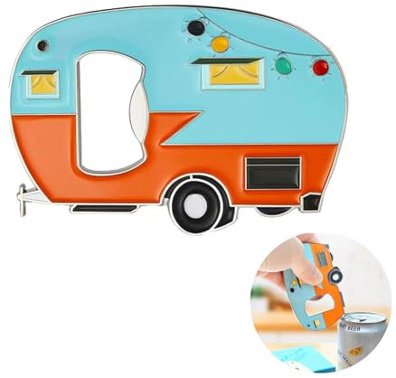 Motorhome Bottle Opener Magnetic Camping Fridge Bottle Opener Beer Bottle Opener Gadgets Magnetic Metal Beer Opener Cute Beautiful Motorhome Decor