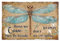 WADORN Plaque en Métal Humoristique avec Citation de Libellule, 30x20cm Ceux Que Nous Aimons Ne Partent Pas Ils Volent à Nos Côtés Jours Plaque Vintage Affiche Art Mural Décor pour Maison Pubs