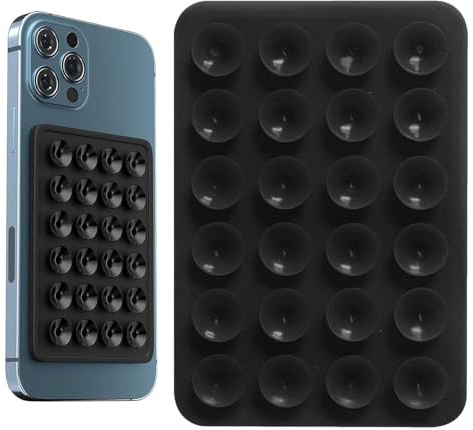 Supports de Téléphone à Ventouse en Silicone, Ventouse Telephone Portable,Coque Ventouses, Antidérapant, pour téléphone, Support Solide pour Selfies et vidéos