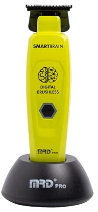 MRD Trimmer PRO Smartbrain - Machine de finition cheveux homme professionnelle avec moteur magnétique, lame DLC Trimmer et corps métallique, rechargeable Micro USB-C