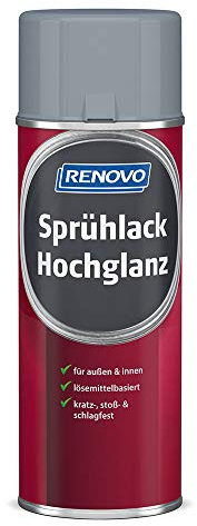 Sprühlack RAL 7001 Silbergrau 400 ml Hochglanz Renovo