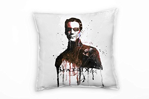 Paul Sinus Art Matrix Deko Kissen Bezug 40x40cm für Couch Sofa Lounge Zierkissen - Dekoration zum Wohlfühlen