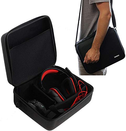 Navitech Black Hard Eva Carry Case for Gaming Headset And Headphones Compatible With The ROG Strix Fusion 300 Headphones [video game]