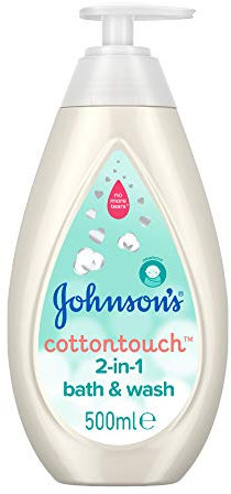 Johnson’s Baby Gel douche sensation coton 2 en 1 500ml – Doux pour les nouveau-nés, corps et cheveux
