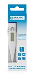 Haro medical care Fieberthermometer, digitale Anzeige, schnelle Ablesungen, Oral, Achselthermometer Fieber Thermometer Körperthermometer Baby Kinder Erwachsene