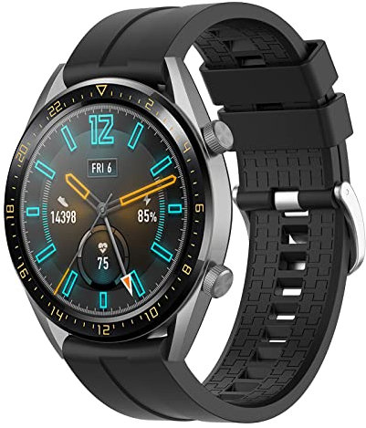 Cinturino Syxinn per Huawei Watch GT 2/3/4 (46 mm) e Galaxy Watch 46 mm/Gear S3 Frontier/Classic in silicone