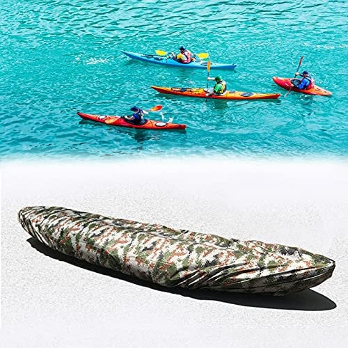 Ledph Kajak Schutzhülle, Abdeckplane Schlauchboot, Wasserdicht und Uv-Beständig, Plane Schlauchboot fur Kanu Boot Sonnenschutz Lagerung,B,4XL