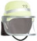 Brandsseller Kinder Feuerwehrhelm Verstellbar - Nackentuch - Klappvisier Spielzeughelm - Deutsche Ausführung HxBxT ca. 24,5x22,5x28 cm