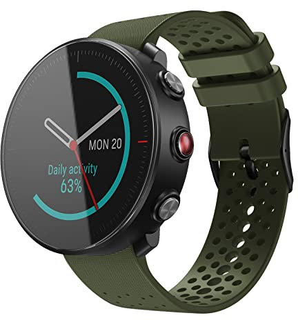 NotoCity Ersatzarmband Kompatibel mit Polar Vantage M/M2/Grit X/Grit X Pro Armband Silikon, Damen Herren Sport Dauerhaft Hautfreundlich, Militärgrün