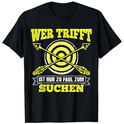 Bogenschießen Geschenkidee Bogenschützin Pfeil & Bogen T-Shirt