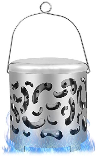 Diealles Shine Réchaud de Chauffage de Tente, Mini Camping en Acier Inoxydable pour Brûleur de Réchaud à Gaz