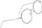 Voolga Klassische Retro Blaulichtfilter Brille, Polygon Brille Ohne Stärke Damen und Herren, Mode Fake Brille für Anti Blaulicht von Computer mit Metall Brille Beine (Black Silver)