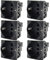 Set 6 Pezzi Presa Schuko 2P+T 16A Compatibile Con Bticino Living Nero(6 Pezzi)
