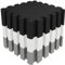 Gym Flooring - 12 MM Extra Thick Foam Mats EVA Foam Gym Mats for Home 30x30 cm, Heavy Duty Interlocking Floor Eco-friendly Mat for Yoga Exercise (Black,white,gray)