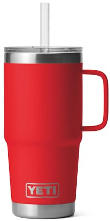 YETI Rambler 25 Oz Straw Mug Rescue Red