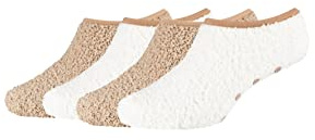Camano 1142296000 - Damen sustainable cosy Kuschel ABS Sneaker 4 Paar, taupe, Größe 35/38