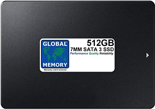 GLOBAL MEMORY 512GB 7MM 2.5 SATA 3 SOLID STATE DRIVE (SSD) FOR MAC MINI/MAC MINI SERVER (2011-2012 - 2014)