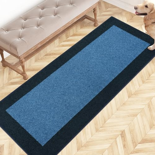 FCSDETAIL Dirt Trapper Indoor Door Mat 60 x 150 cm, Non-slip Entrance Rug, Machine Washable Dog Doormat, Inside Runner Rug for Hallway, Kitchen, Entryway