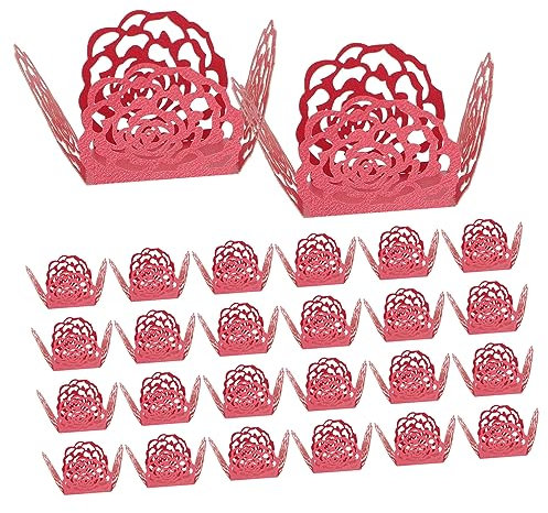 Zerodeko 100 Uds Bandeja De Chocolate Forros Cuadrados para Cupcakes Trufa De Chocolate Soporte para Trufa Vasos De Chupito De Chocolate Brigadeiro Comestible Jaula De Pájaros Cajas De