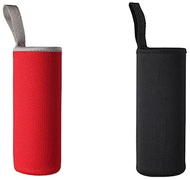 LAIYOHO 2pcs Portable Thickened Insulated Cup Sleeve Glass Cup Protective Cover for All 16oz-19oz Portable Sport Water Bottles.