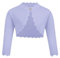 trudge Ragazze Bolero Giacca Cardigan a Maniche Lunghe Coprispalle per Bambini Elegante Giacca a Spalla Festiva Cardigan Corto Primaverile con Bottoni Viola 9-10 Anni