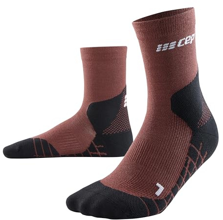 CEP Hiking Light Merino Mid Cut Socks für Herren – Merino-Wandersocken mit Kompression – Atmungsaktive Trekkingsocken & Wandersocken Herren mit rutschfestem Sitz für Outdoor
