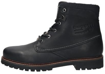 bugatti Herren Schnürstiefel, Männer Stiefel, Warm gefüttert,uebergangsstiefel,uebergangsschuhe,schnürboots,schnürung,schwarz (1000),43 EU / 8.5 UK