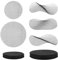 NQEUEPN 50pcs Flower Pot Hole Mesh Pads, 2/4 inch Round Mesh Pads for Plant Pots Polyethylene Bonsai Mesh Drainage Screens Garden Drainage Mesh Plant Pot Bottom Mesh to Prevent Soil Loss