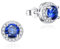 Dada Gioielli - Boucles d'Oreilles Femmes en Argent 925 avec Pierre et Zircons, Bijoux Hypoallergéniques disponibles avec différentes pierres,