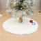 Fluffy Christmas Tree Skirt 78cm Xmas Base Cover Mat Home Decoration Décor White Faux Fur