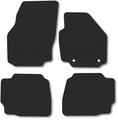 Ford Mondeo (2007-2010) 5mm Rubber Car Mats | Heavy Duty Rubber Tailored Fit Floor Mats Full Coverage Durable Waterproof Accessories Easy Clean Anti Slip Made in the UK