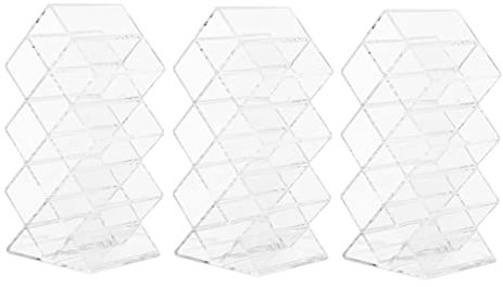 minkissy 3 Stücke Aufbewahrungsbox Für Lippenstift Lipgloss-organizer Schubladen-organizer Lippenstift-organizer-halter Lipgloss Vitrine Ausstellungsstand Clipper-organizer Gestell Plastik