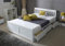 Mission Wooden Solid Honey Pine Storage Bed Frame with Drawers White Furniture 5' King W 159 x L 208 x H 80 cm