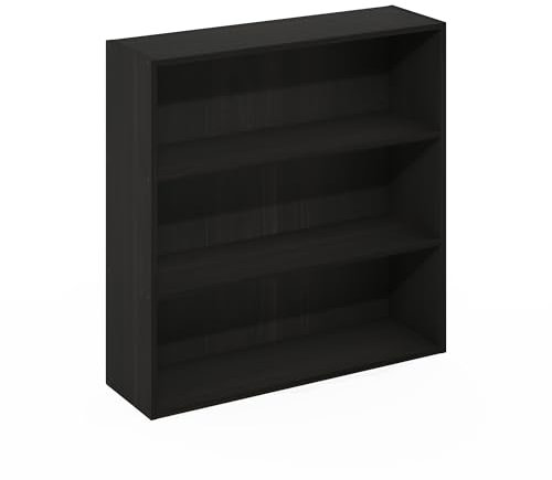 Furinno Pasir 3-stufiges offenes Bücherregal, 79,6 cm breit, Espresso