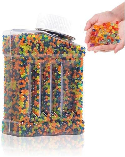 Perles d'eau, environ 60 000 perles d'eau colorées, décoratives et colorées, peuvent être utilisées pour la décoration de bricolage, le remplissage de vases, les perles de gel floral.