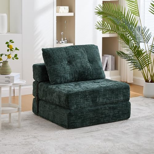 Arhatreya Sofa Couch mit Kissen, Klappbares Schlafsofa