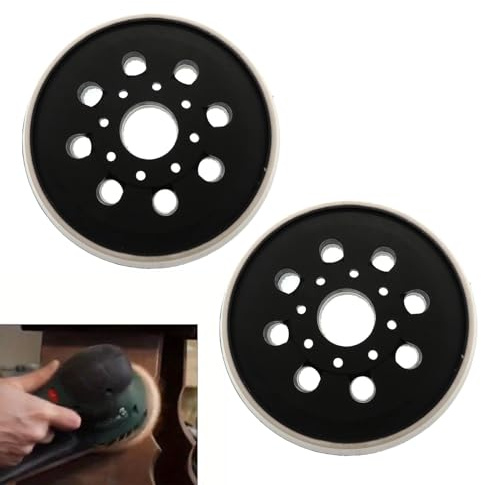 125mm Sander Backing Pad for Bosc-h PEX 300/400, 2pcs 8-Hole Replacement Sanding Pad Bosc-h Accessories for Random Orbital Sander(Size:2pcs)