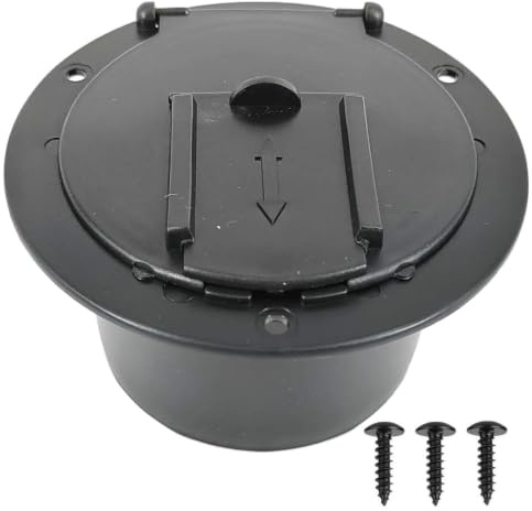 Cache-cordon d'alimentation pour camping-car – Trappe de câble électrique ronde pour remorque de camping-car | Ports de fil résistants aux intempéries | Passage de toit pour organiseurs de camping-car