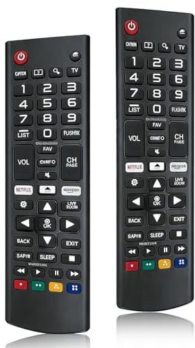 Universal für LG Fernbedienung, 2 Stücke mit Allen Original LG Fernsehern, Replacement Remote Control for LG LCD TV with Netfl-ix 3D Button, Ersatz lg Fernbedienung für lg Fernsehe