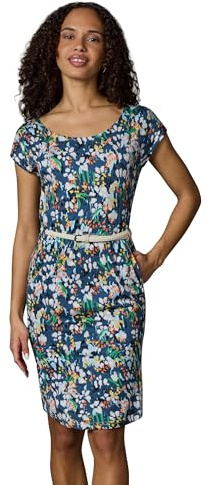 Ragwear Damen Sommerkleid Midikleid mit geflochtenem Taillengürtel Lilithe YOUMODO XS-3XL
