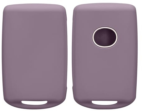 kwmobile Key Fob Cover for Mazda 3-Button CX30 CX50 CX60 CX90 MX-30 Cover - Protective Car Key Case - Soft Anti-Slip Shell - Scratch Resistant - Pale Iris