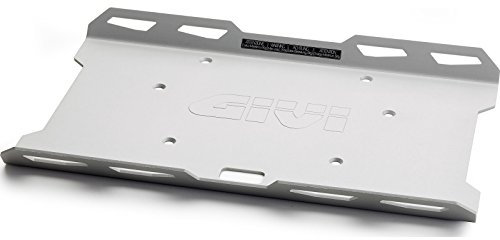 Porte sac en aluminium anodisé à fixer aux platines Monokey M5 et M7 EX2M GIVI, argent métallique